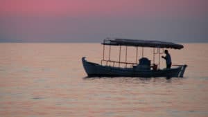 Traditional boat between Sithonia and Kassandra (Toroneos Gulf)